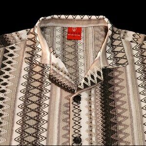 Suslo Couture Red Collection Knit/Crochet Shirt